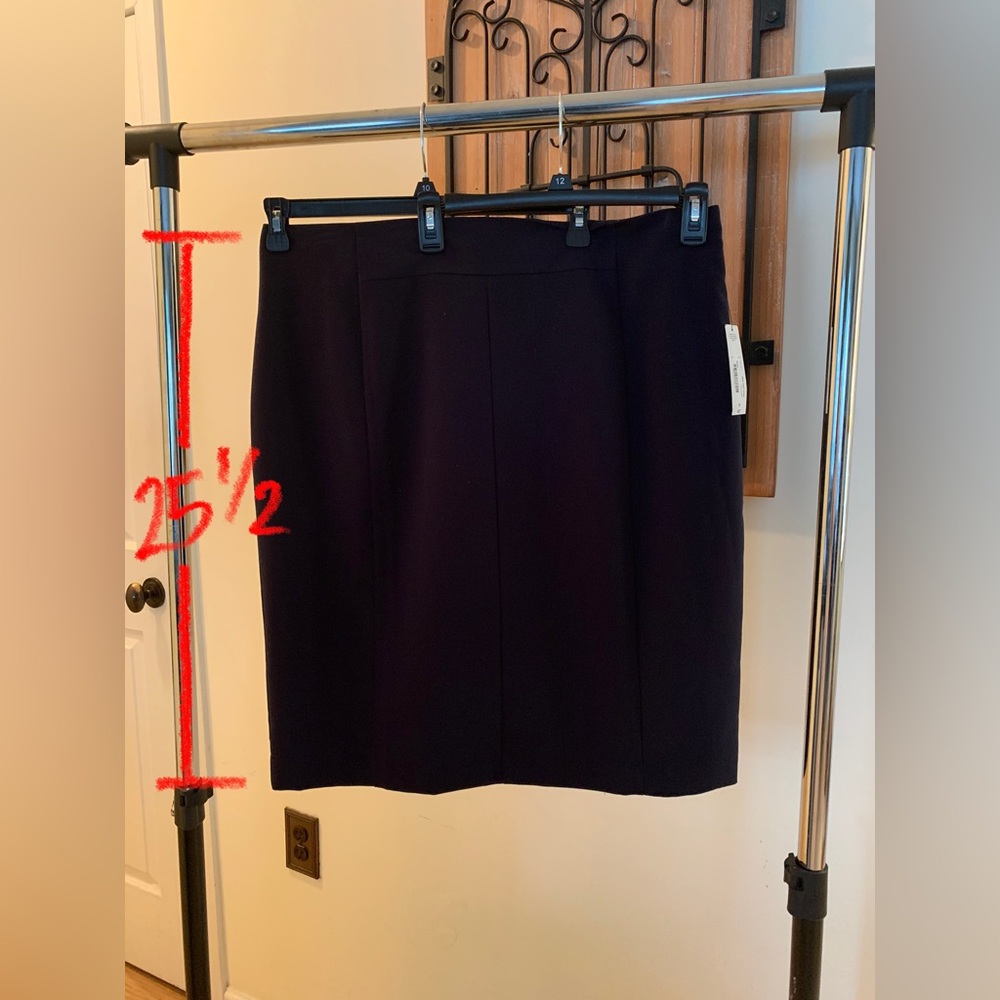 Worthington Navy Blue Business Skirt, Size 20
